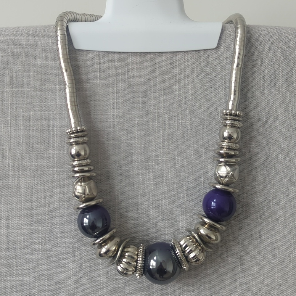 Banana Republic Pink & Purple Bohemian tribal necklace - BNWOT